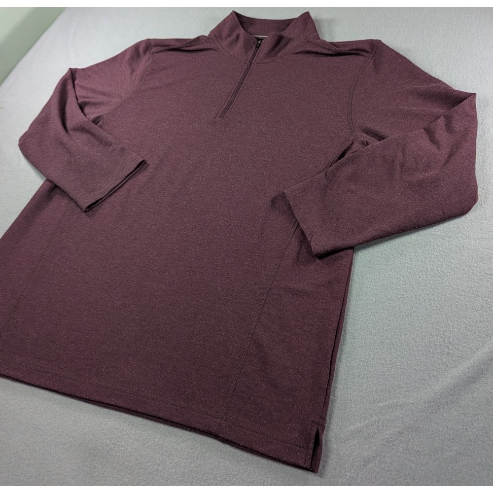 Orvis Classic Collection Quarter Zip Mens XL Burgundy Maroon Pullover Soft